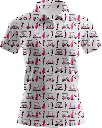 Womens Golf Shirt Funny Golf Shirts for Woman Short Sleeve Shirts for Tennis Golfer in Saudi Arabia
