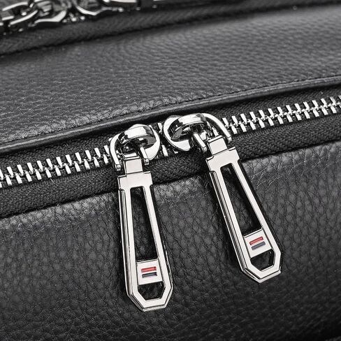 Laptop Leather Travel Backpack For Men Carry On Back Pack For Business Work computer Backpacks Fit 15.6" Laptop in Saudi Arabia
