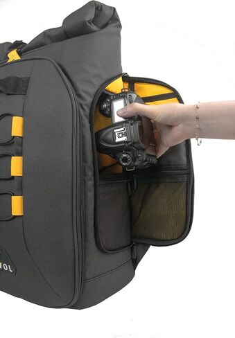 Torvol Drone Explorer Backpack MINI, Compact Drone and Camera Backpack – Modular Compartments, Laptop, Clothes, Rain Cover, Carry On Luggage Size – Black – 13L+8L in Saudi Arabia