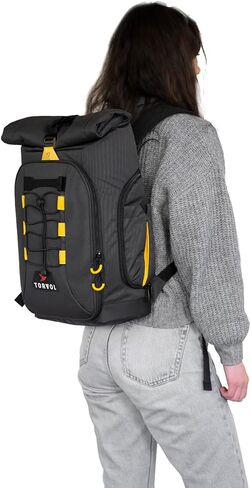 Torvol Drone Explorer Backpack MINI, Compact Drone and Camera Backpack – Modular Compartments, Laptop, Clothes, Rain Cover, Carry On Luggage Size – Black – 13L+8L in Saudi Arabia
