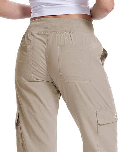 Pdbokew Women's Capri Pants with 6 Pockets Cargo Hiking Pants Lightweight Summer Casual Capris for Outdoor Travel in Saudi Arabia