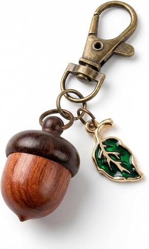 Rovian Keychain Pill Holder, Cute Acorn Small Pill Case, Waterproof Cottage Core Charm, Discrete Keychain Container, Mini Backpack Keychain for Women Purse Travel in Saudi Arabia