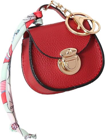 Mini Backpack Keychain for Women, Small Change Pouch Coin Purse Twist-lock with Key Headset Bag in Kuwait