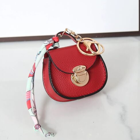 Mini Backpack Keychain for Women, Small Change Pouch Coin Purse Twist-lock with Key Headset Bag in Kuwait