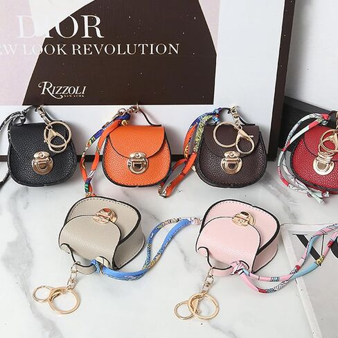 Mini Backpack Keychain for Women, Small Change Pouch Coin Purse Twist-lock with Key Headset Bag in Kuwait