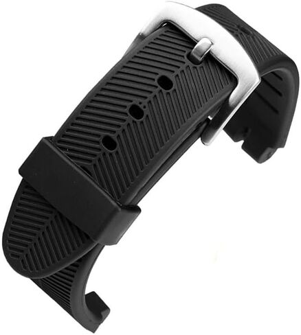 Rubber 23MM Black Strap Special Fit for Swatch Watch YOS440 449 401G 447 448 Irony Sports Waterproof Wristband Bracelet(Black sk) in Saudi Arabia
