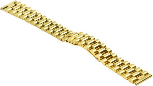 Ewatchparts 20mm President Watch Band Compatible With 36mm Rolex President, Datejust Gold Straight End in Kuwait