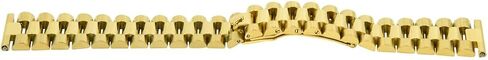 Ewatchparts 20mm President Watch Band Compatible With 36mm Rolex President, Datejust Gold Straight End in Kuwait