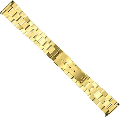 Ewatchparts 20mm President Watch Band Compatible With 36mm Rolex President, Datejust Gold Straight End in Kuwait