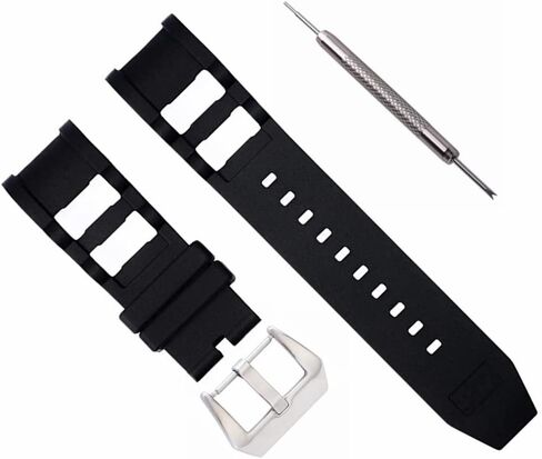 Replacement Silicone Watch Band for Invicta Russian Diver Watch -26mm Black Rubber Watch Band Strap Compatible with Invicta Watch 1088 1090 1091 1242 1243 1433 1434 1435 in Saudi Arabia