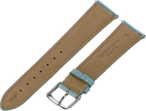 21 MM Sky Blue Genuine Lizard Strap 21LIZ25M in Saudi Arabia