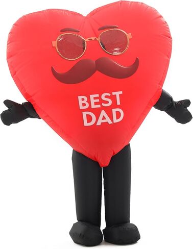 Blow up Pink Love Heart Costume,Inflatable Costume for Adult,Birthday Thanksgiving Valentines Mother Day Halloween Costume in Saudi Arabia