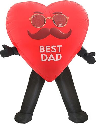 Blow up Pink Love Heart Costume,Inflatable Costume for Adult,Birthday Thanksgiving Valentines Mother Day Halloween Costume in Saudi Arabia