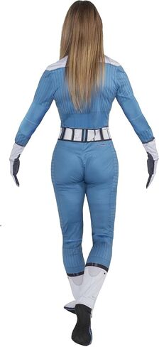 Invisible Woman Superhero Costume | Adult Full Body Outfit with Attached Gloves and Enclosed Feet in Kuwait