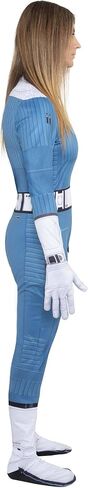 Invisible Woman Superhero Costume | Adult Full Body Outfit with Attached Gloves and Enclosed Feet in Kuwait