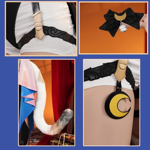Cipher Cosplay with Tail Honkai Star Strail Costumes Women Cosplay Full Set for Game Halloween Party in Saudi Arabia