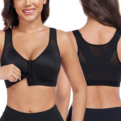 No Wire Front Closure Sandwich Comfortable Bra Posture Full Coverage Bra Non Padded Comfort Everyday Wear in Saudi Arabia
