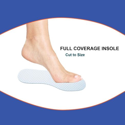 8 Pairs Unisex Cushioning Shoe Insoles, Latex Foam Breathable Perforated Inserts, Comfort Replacement Insoles for Walking, Men 5-11 Women 2-8 in Saudi Arabia