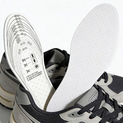8 Pairs Unisex Cushioning Shoe Insoles, Latex Foam Breathable Perforated Inserts, Comfort Replacement Insoles for Walking, Men 5-11 Women 2-8 in Saudi Arabia