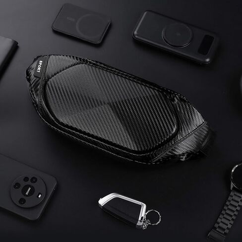 O-TBOST Carbon Fiber Crossbody Bag for Men Small Waist Fanny Pack for Travel Cycling in Saudi Arabia