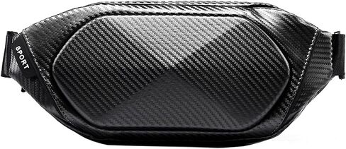 O-TBOST Carbon Fiber Crossbody Bag for Men Small Waist Fanny Pack for Travel Cycling in Saudi Arabia