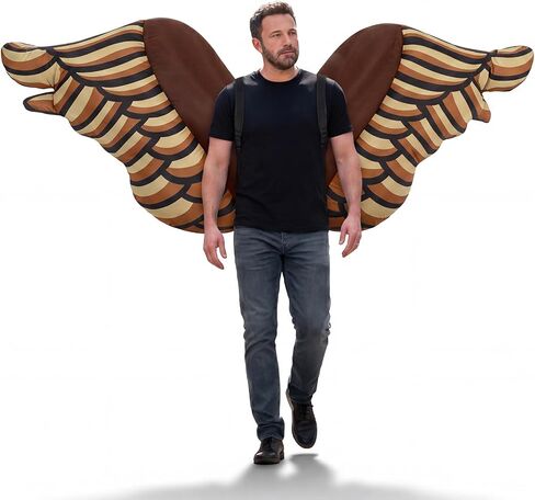 Lewtemi 4th of July Inflatable Wing USA Eagle Costume for Adult 250th Patriotic Blow up Outfit for America Independence Day in Kuwait