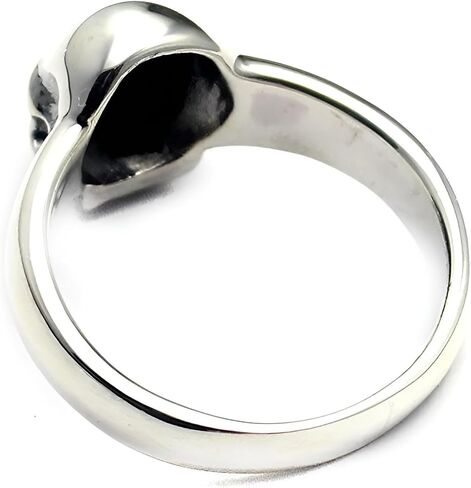 COSUMOSU 925 Sterling Silver Skull Ring – Punk Biker Gothic Statement Ring for Men and Women, Unisex Heavy Metal Jewelry in Kuwait