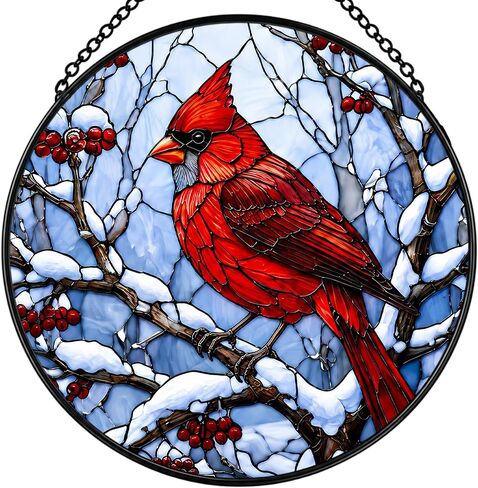 Hummingbird Suncatcher Stained Glass Window Hanging Decor, Sun Catcher Hummingbird Gifts for Mom Dad Grandma Grandpa Friend Birds Lovers, Christmas Anniversary Birthday Gifts for Women Men in Saudi Arabia