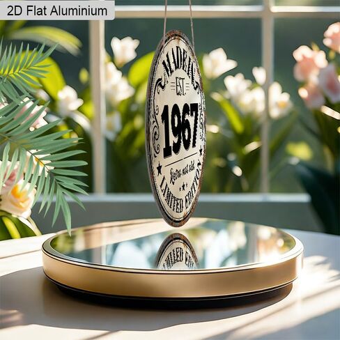 1967 Retro Collectible Sign – Classic Round Metal Design with Retro Not Old Motto – Pre-Drilled for Easy Hanging, Perfect for Vintage Decor Lovers in Kuwait