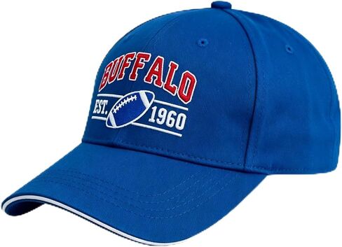 Embroidered Classic City Football Hat for Men Women, Adjustable Unisex Cotton Fans Baseball Cap in Kuwait