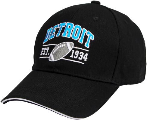 Embroidered Classic City Football Hat for Men Women, Adjustable Unisex Cotton Fans Baseball Cap in Kuwait