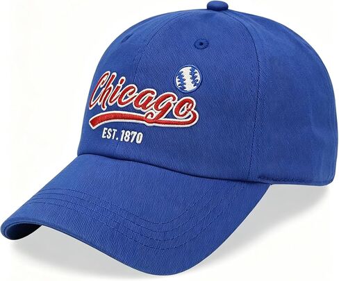 Embroidered Classic City Football Hat for Men Women, Adjustable Unisex Cotton Fans Baseball Cap in Kuwait
