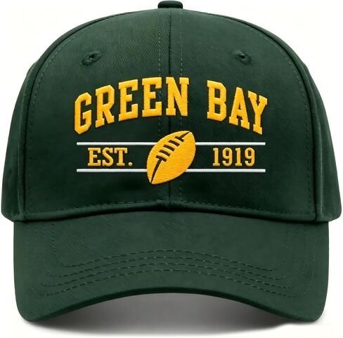 Embroidered Classic City Football Hat for Men Women, Adjustable Unisex Cotton Fans Baseball Cap in Kuwait
