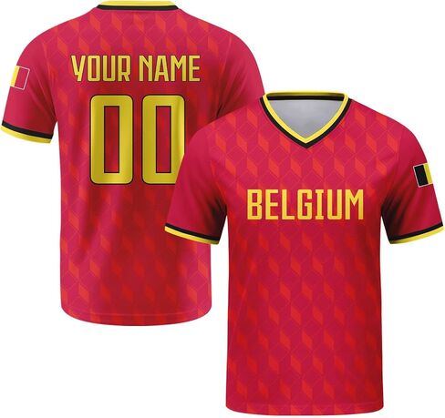 Custom Soccer Jersey for Men & Women, Jersey Custom with Country Name&Flag Pattern, Football Shirt Gift for Fans in Saudi Arabia