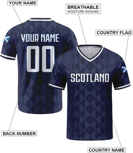 Custom Soccer Jersey for Men & Women, Jersey Custom with Country Name&Flag Pattern, Football Shirt Gift for Fans in Saudi Arabia