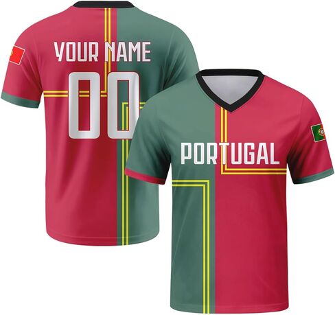 Custom Soccer Jersey for Men & Women, Jersey Custom with Country Name&Flag Pattern, Football Shirt Gift for Fans in Saudi Arabia