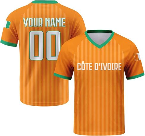 Custom Soccer Jersey for Men & Women, Jersey Custom with Country Name&Flag Pattern, Football Shirt Gift for Fans in Saudi Arabia