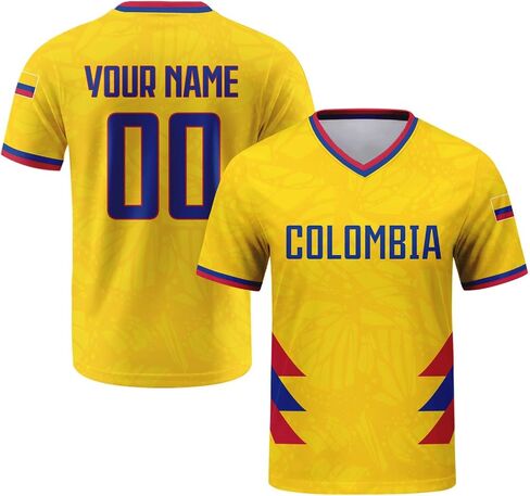 Custom Soccer Jersey for Men & Women, Jersey Custom with Country Name&Flag Pattern, Football Shirt Gift for Fans in Saudi Arabia