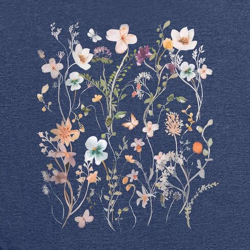 BLACKOO Women Graphic Tee Casual Floral T Shirts in Kuwait