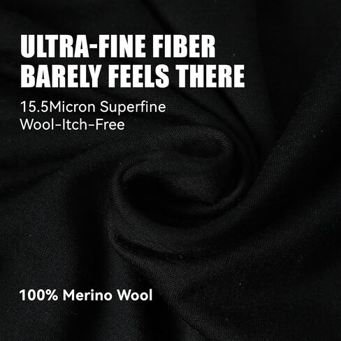 Men’s 100% Merino Wool Base Layer Top – 15.5 Micron Ultrafine, 180g Lightweight Long Sleeve Shirt in Saudi Arabia