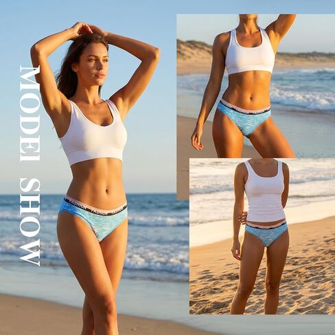 Cotton Underwear for Women Cheeky High Cut Breathable Stretch Sexy Ladies Hipster Bikini Panties Pack S-2XL in Saudi Arabia