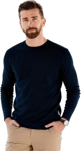 Men’s 100% Merino Wool Base Layer Top – 15.5 Micron Ultrafine, 180g Lightweight Long Sleeve Shirt in Saudi Arabia