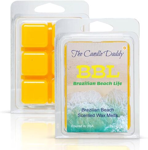 The Candle Daddy BBL - الشمع المعطر الأقصى لحياة الشاطئ البرازيلية - عبوة واحدة - 2 أونصة - 6 مكعبات in Kuwait