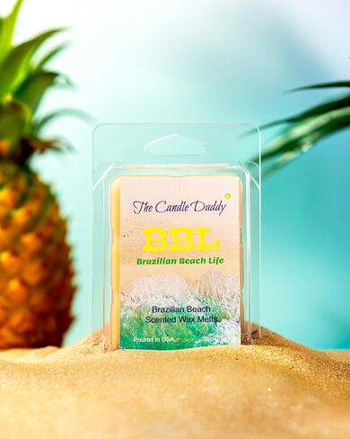 The Candle Daddy BBL - الشمع المعطر الأقصى لحياة الشاطئ البرازيلية - عبوة واحدة - 2 أونصة - 6 مكعبات in Kuwait