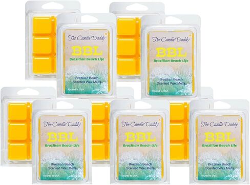 The Candle Daddy BBL - الشمع المعطر الأقصى لحياة الشاطئ البرازيلية - عبوة واحدة - 2 أونصة - 6 مكعبات in Kuwait
