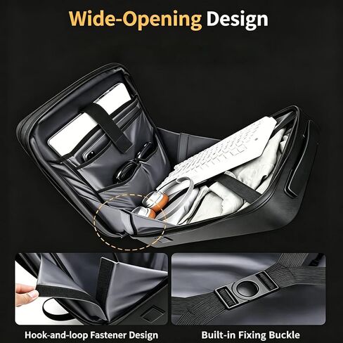 Anti Theft Backpack USB Bag for Men Hardshell Laptop Pack Trip Men's Travel Backpack Password Lock Bookbag (black) in Saudi Arabia