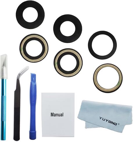 YUYOND 3pcs OEM Original Rear Back Camera Glass Lens Replacement for iPhone 12 Pro with Adhesive Preinstalled with Repair Tools Kit (for 12 pro) in Kuwait