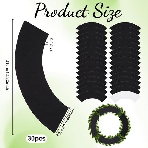 OLYCRAFT 30Pcs Wreath Pad Door Protector Felt Adhesive Non Slip Doors Protector Garland Wreath Backing Padding Scratch Protection Felt Wreathes Door Protectors for Doors Holiday Scratch Dings Dent in Kuwait