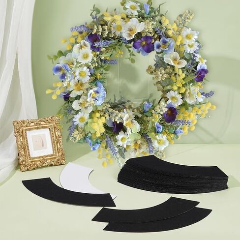 OLYCRAFT 30Pcs Wreath Pad Door Protector Felt Adhesive Non Slip Doors Protector Garland Wreath Backing Padding Scratch Protection Felt Wreathes Door Protectors for Doors Holiday Scratch Dings Dent in Kuwait