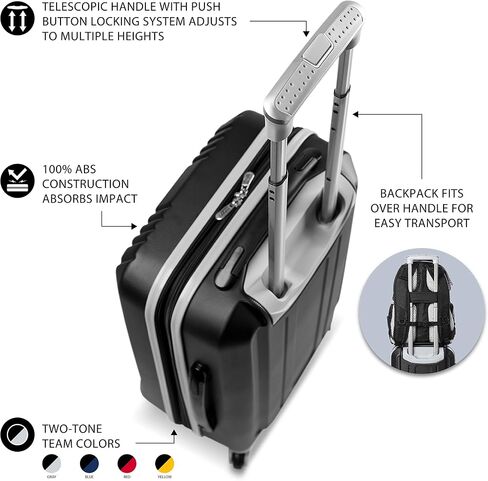 NCAA Two-Tone Hardcase Luggage Spinner in Kuwait